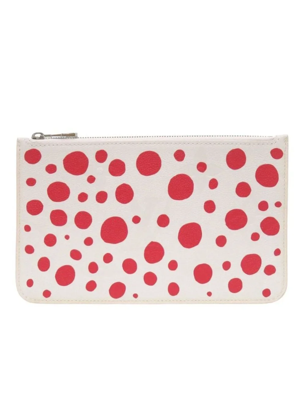 Louis Vuitton Neverfull Pouch Yayoi Kusama Dot Infinity Leather White